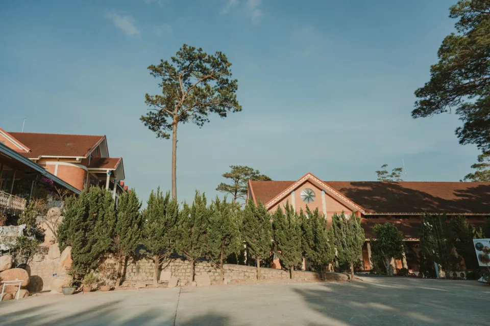 Sân vườn buổi chiều